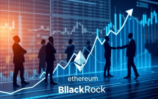 Chart illustrating the phenomenal growth of BlackRock's ETHA Ethereum ETF reaching $10 billion, signifying surging institutional demand.