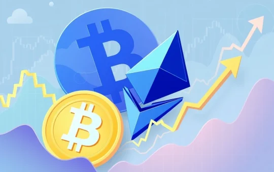 Charts showing significant Bitcoin and Ethereum ETF inflows, representing a strong rebound in institutional crypto adoption and digital asset investment.