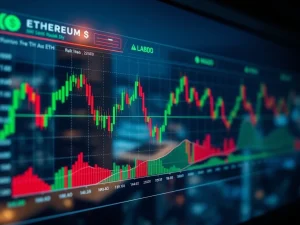 Detailed Ethereum price chart showing bullish trends and key technical indicators, essential for crypto market analysis.