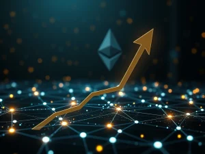 Visualizing the Ethereum Fusaka upgrade boosting blockchain scalability and transaction throughput.