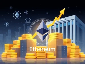 Chart showing BitMine Immersion's Ethereum holdings rapidly growing to over $2 billion, symbolizing a major shift in institutional crypto asset management.