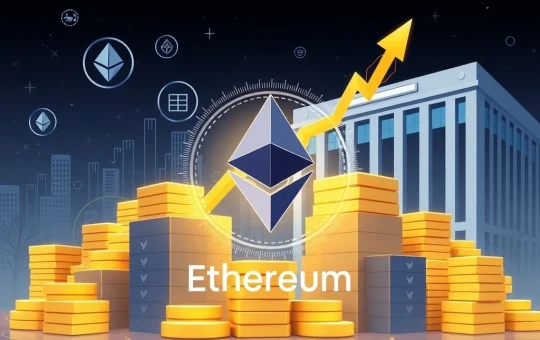Chart showing BitMine Immersion's Ethereum holdings rapidly growing to over $2 billion, symbolizing a major shift in institutional crypto asset management.