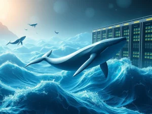 Ethereum's institutional shift with whales and staking pools in a digital blockchain landscape