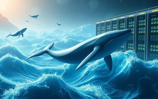 Ethereum's institutional shift with whales and staking pools in a digital blockchain landscape