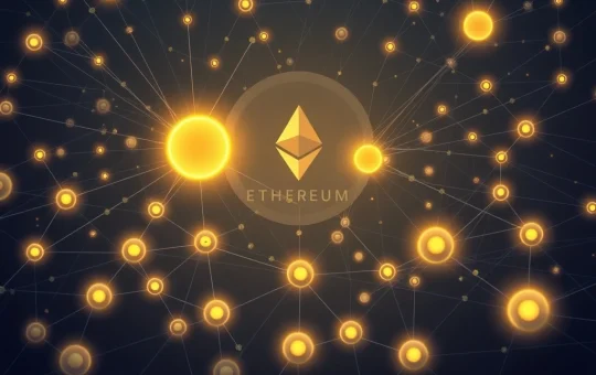 An illustration showing the concerning centralization of Ethereum MEV extraction, with large block builders dominating transaction ordering.