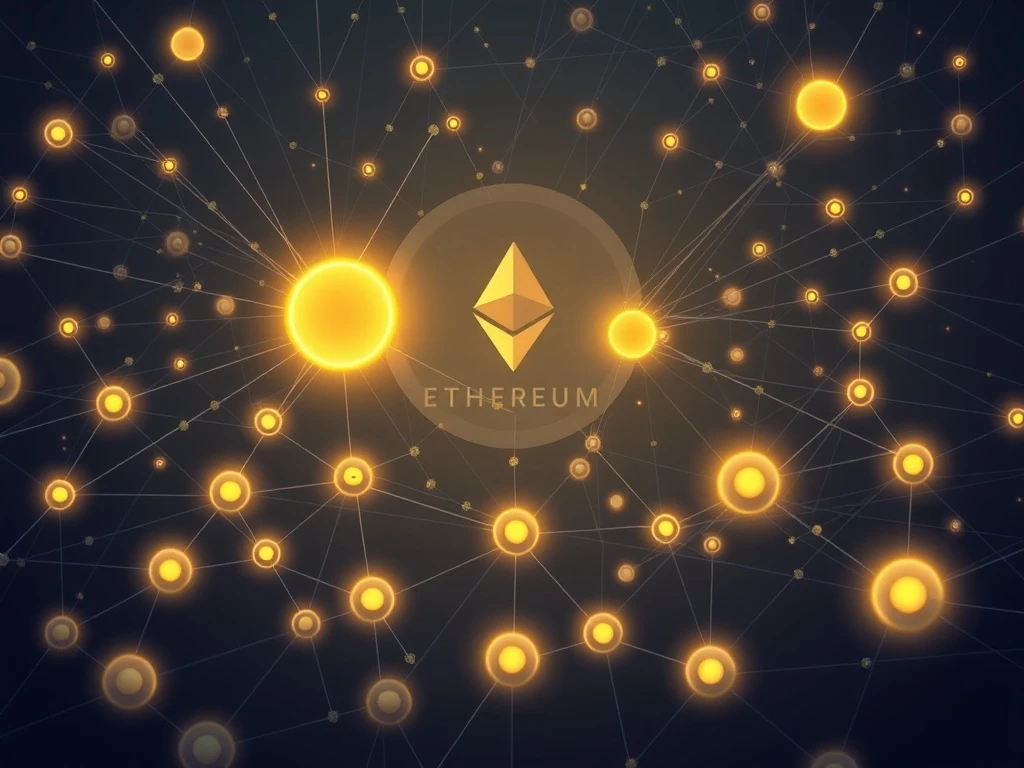 An illustration showing the concerning centralization of Ethereum MEV extraction, with large block builders dominating transaction ordering.