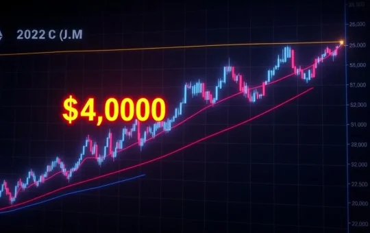 Ethereum price chart mimicking Bitcoin's 2020 breakout pattern with $4,000 breakout target