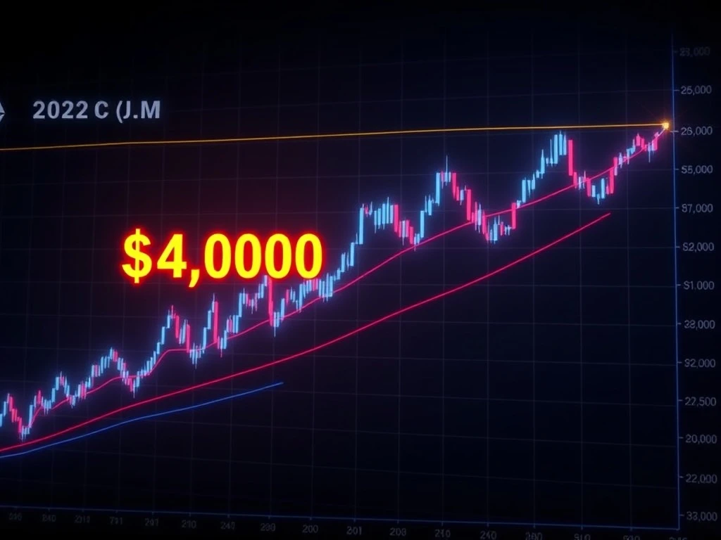 Ethereum price chart mimicking Bitcoin's 2020 breakout pattern with $4,000 breakout target