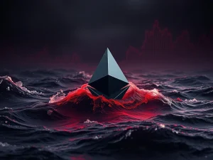 An image depicting the perilous nature of Abraxas Capital's ETH short position with charts showing financial losses.