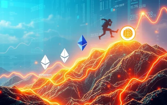 Visualizing the powerful Ethereum News and broader crypto surge, with BlockDAG, Kaspa, and Worldcoin leading market momentum.