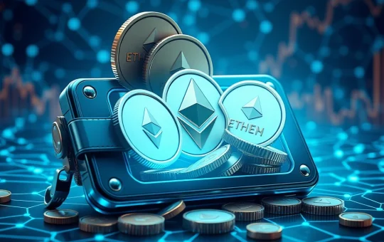 Ethereum news showing fresh wallets accumulating ETH tokens on a blockchain network.