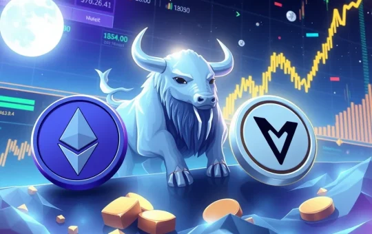 Ethereum news highlights MoonBull, FLOKI, and Neiro in a vibrant crypto market rally.