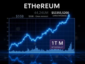 Ethereum price surge with $60B open interest and strategic ETH withdrawals