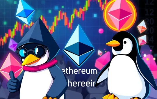 Ethereum NFT sales surge with CryptoPunks and Pudgy Penguins leading the market recovery.