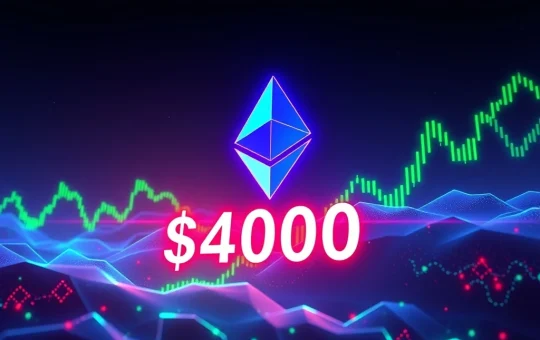 Visualizing Ethereum price approaching $4000, symbolizing a potential breakout and strong bullish momentum in the crypto market.