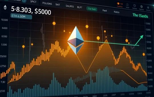 Ethereum price chart approaching $4,500 resistance with bullish and bearish signals