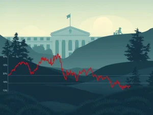 A chart showing a significant drop in altcoin values while Ethereum price remains stagnant, indicating a crypto market correction.