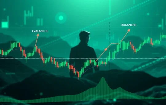 Charts illustrating Ethereum price analysis with key support and resistance levels for ETH, AVAX, and DOGE, as outlined by Ali Martinez.