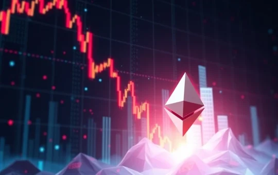 A dynamic chart showing Ethereum price replicating its 2017 breakout, signaling potential massive growth and the impact of institutional adoption.