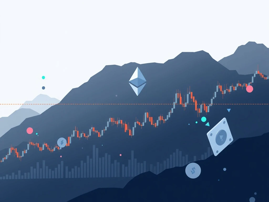 Visualizing Ethereum's price consolidation below $4100, driven by strong institutional demand and Ethereum ETF inflows.