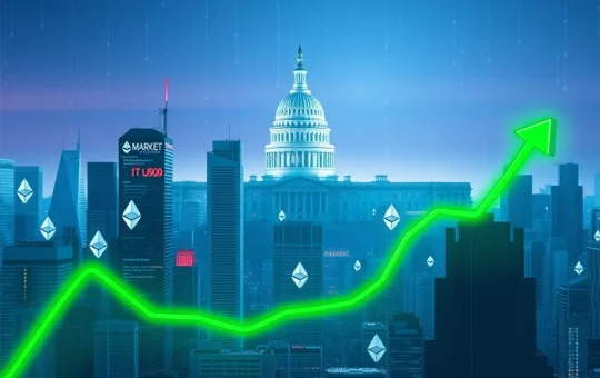 Chart illustrating Ethereum price stability with support levels and regulatory influence, indicating a strong ETH outlook.