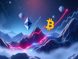 Visualizing the potential surge of Ethereum price towards $4,000, driven by Bitcoin's ascent and significant institutional investments, reflecting the Ethereum price prediction.