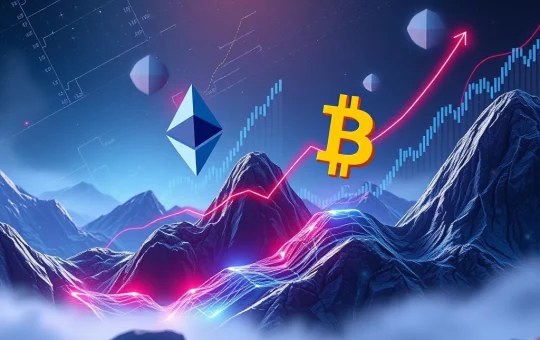 Visualizing the potential surge of Ethereum price towards $4,000, driven by Bitcoin's ascent and significant institutional investments, reflecting the Ethereum price prediction.