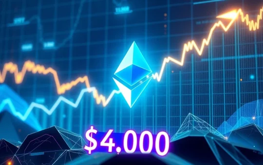Ethereum price surge breaking through $4,000 resistance level