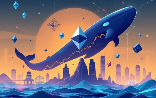 A graphic illustrating robust Ethereum price resilience driven by significant whale and institutional Ethereum accumulation.