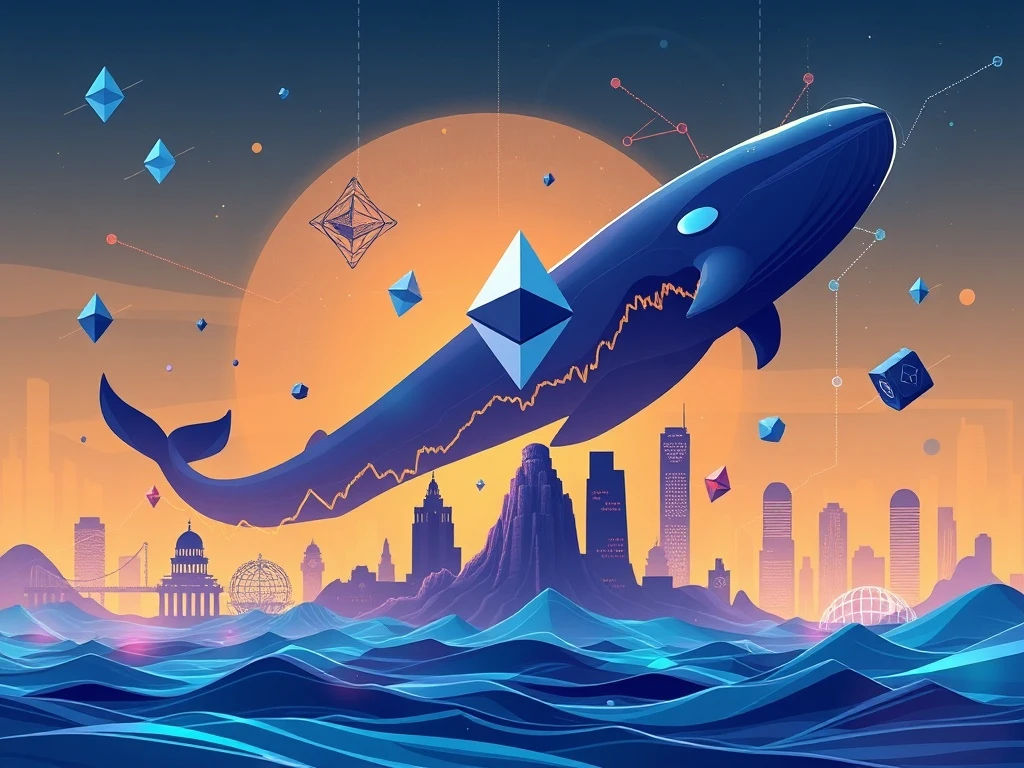 A graphic illustrating robust Ethereum price resilience driven by significant whale and institutional Ethereum accumulation.