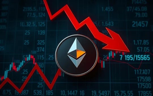 A visual metaphor for Abraxas Capital's massive Ethereum short position loss, depicting market volatility.
