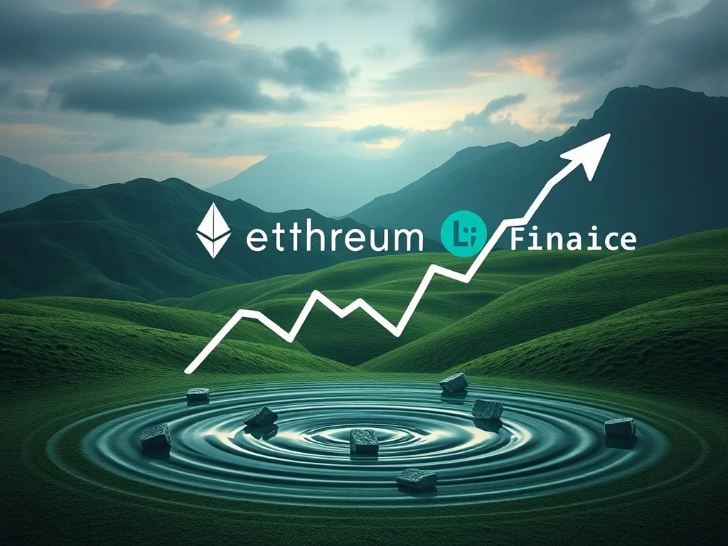 A chart illustrating the significant decline in Lido Finance's Ethereum staking market share, highlighting recent volatility.