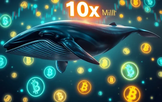 A crypto whale makes a high-stakes 10x leveraged DOGE bet after liquidating Ethereum holdings, illustrating market volatility in Ethereum news.