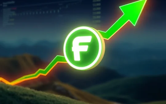 A chart showing FARTCOIN's recent crypto surge towards a resistance level, indicating potential for further gains.