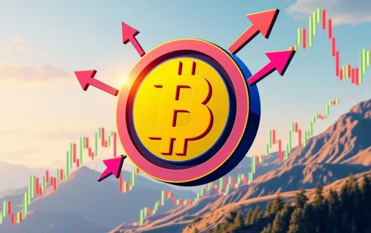 A visual representation of FARTCOIN's potential price breakout, showing a coin overcoming a resistance level on a chart.