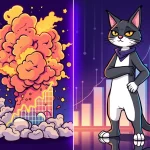Fartcoin's viral crypto surge contrasts with Troller Cat's strategic ROI potential in the volatile meme coin market.