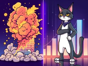 Fartcoin's viral crypto surge contrasts with Troller Cat's strategic ROI potential in the volatile meme coin market.