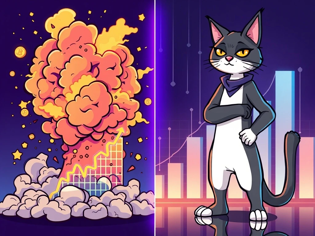 Fartcoin's viral crypto surge contrasts with Troller Cat's strategic ROI potential in the volatile meme coin market.