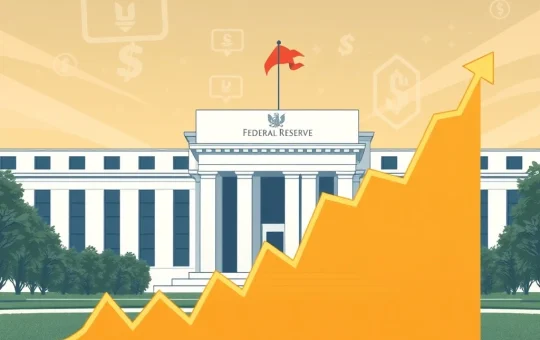 A stable chart showing the Federal Reserve's unwavering interest rates, reflecting the strong market consensus for a rate hold.
