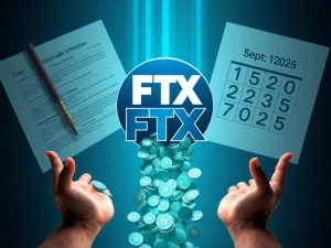 An image representing the FTX payout process, with digital currency flowing to creditors, symbolizing the recovery of funds and FTX Payout.