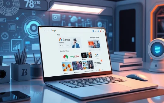 Google AI Mode features enhancing productivity and learning with Canvas and Search Live