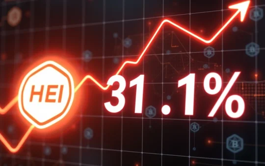 HEI cryptocurrency surges 31.01% amid strategic blockchain developments