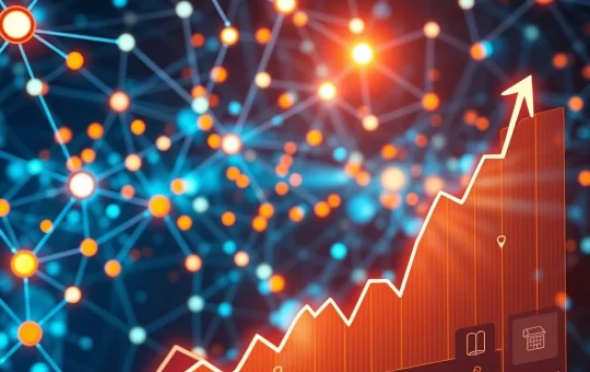 A dynamic chart showing HYPER crypto's dramatic price surge, symbolizing its growth from strategic blockchain expansion and regulatory breakthroughs.