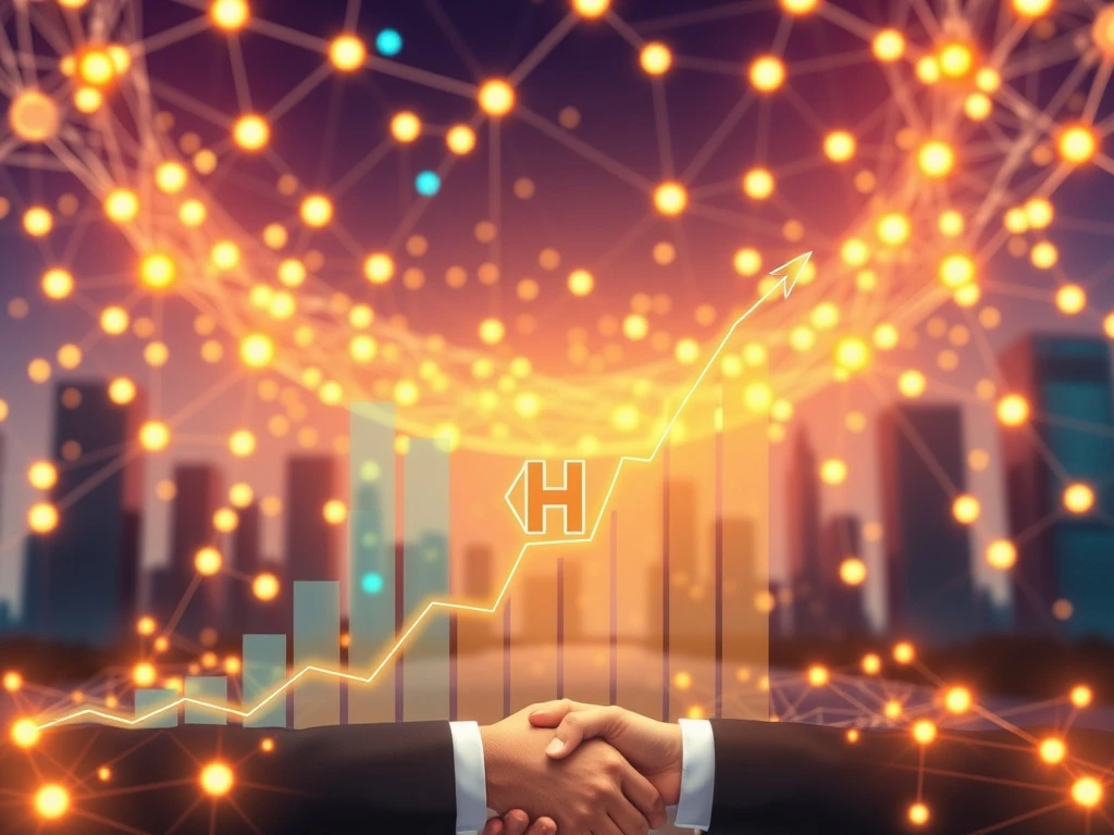 A chart illustrating the dramatic HYPER crypto price surge, signifying its growth fueled by strategic upgrades and institutional adoption.