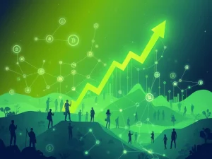 A vibrant chart showing IDEX's explosive crypto growth, symbolizing its strategic expansion and community-driven success.