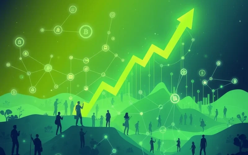 A vibrant chart showing IDEX's explosive crypto growth, symbolizing its strategic expansion and community-driven success.
