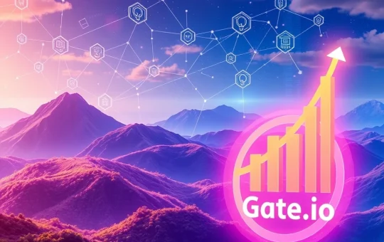 Visualizing IKA Crypto's explosive growth on Gate.io Launchpad, symbolizing decentralized identity innovation and investment triumph.