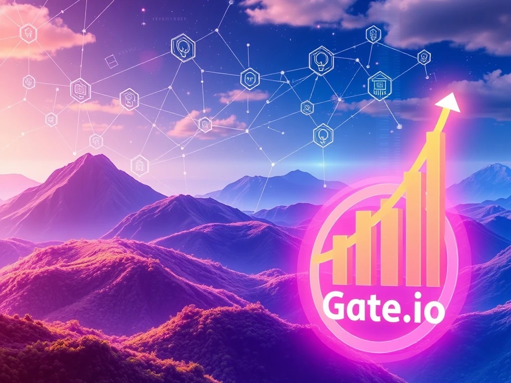 Visualizing IKA Crypto's explosive growth on Gate.io Launchpad, symbolizing decentralized identity innovation and investment triumph.