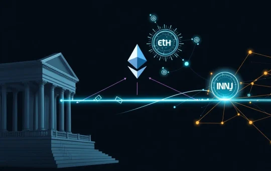 Visualizing Injective's groundbreaking tokenization of a $1.3B ETH treasury, bridging institutional finance with DeFi.