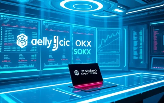JellyC, OKX, and Standard Chartered collaborate for secure institutional trading with tokenized collateral.